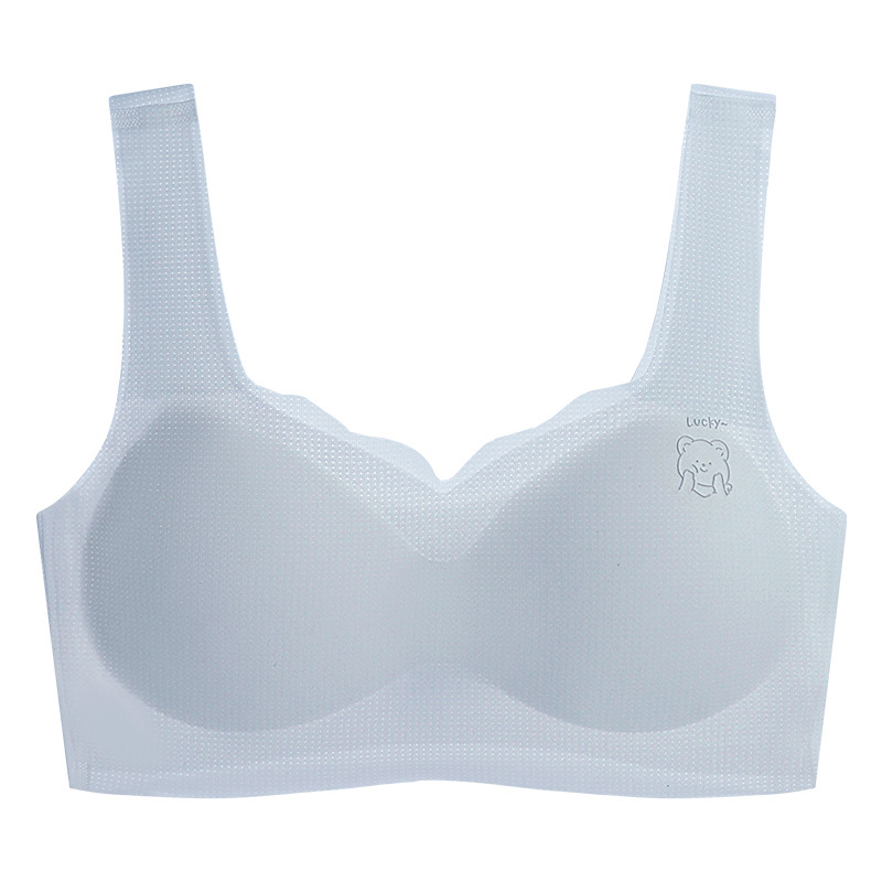 Vestă pentru copii din nylon, cu cupe din bumbac, cupă completă, 12–15 ani, bretele fixe duble, respirabilă și absorbantă a transpirației