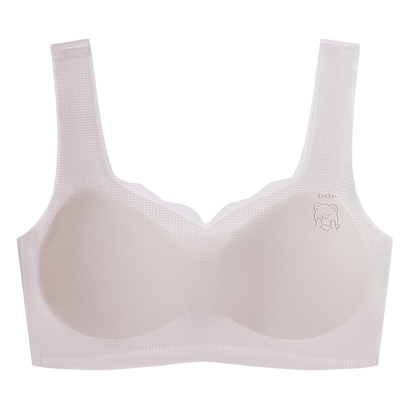 Vestă pentru copii din nylon, cu cupe din bumbac, cupă completă, 12–15 ani, bretele fixe duble, respirabilă și absorbantă a transpirației