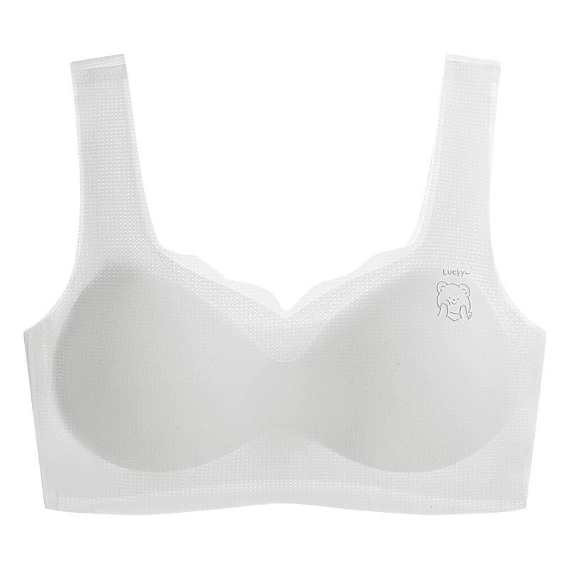 Vestă pentru copii din nylon, cu cupe din bumbac, cupă completă, 12–15 ani, bretele fixe duble, respirabilă și absorbantă a transpirației