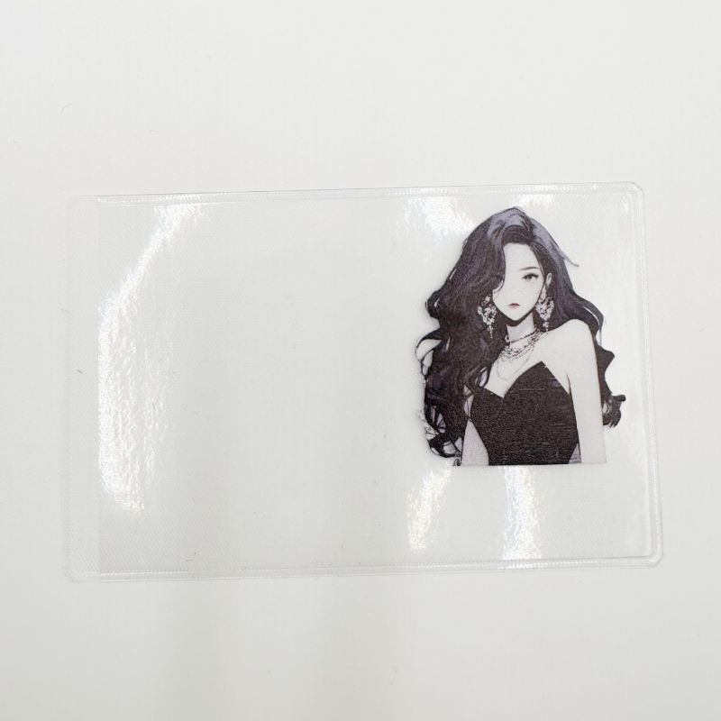 Σετ πλαστικών θηκών καρτών σε στυλ κινούμενων σχεδίων με κάλυψη ιδιωτικότητας, θέμα γλυκός μαθητής