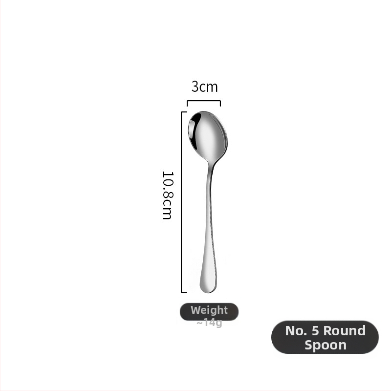 Hong Dexing 410 nerūdijančio plieno stalo įrankių rinkinys: peilis, šakutė ir šaukštas — veidrodinis poliravimas, šiuolaikinis minimalistinis stilius, logotipo pritaikymas