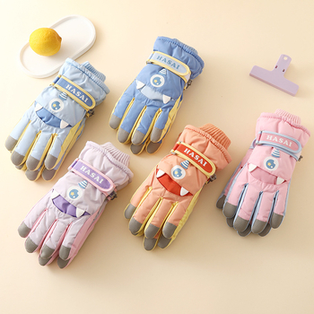 Dječje skijaške rukavice — vodootporne, otporne na vjetar, topla flis podstava, unisex, za uzrast 7–12 godina