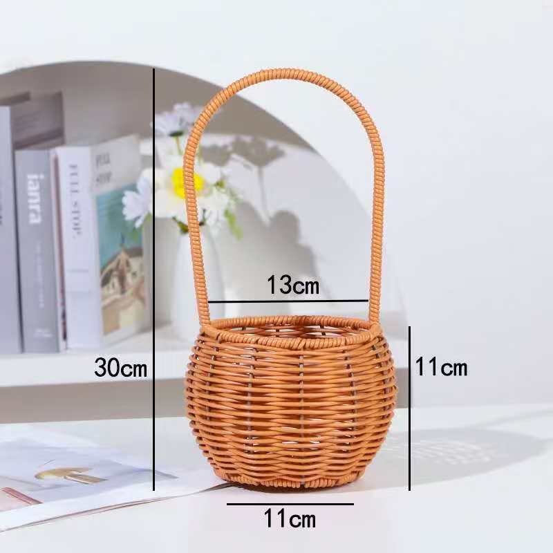 Ručni pleteni koš za cvijeće za aranžiranje i svadbene fotografije – Zhihan craftsmanship; Željezo; Moderan jednostavan stil; Nije uvoz