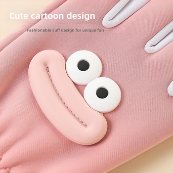 Vaikų nailoniniai žieminiai pirštinės, animacinis piešinys, unisex, šilti, neslidūs, pirštiniai, amžius 6–10, kodas LY