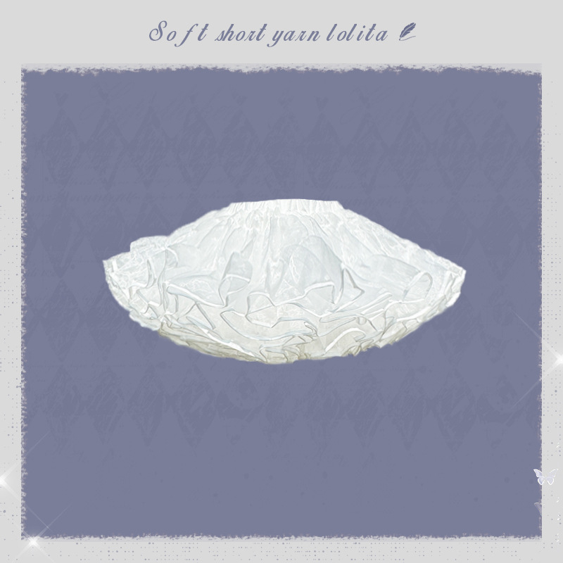 Lolita Petticoat – Boneless Bustle, Soft Gauze, Fluffy Inner Layer, Daily Wear (Summer 2025)