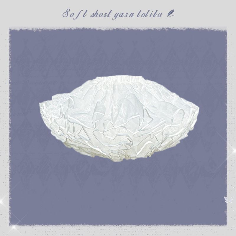 Lolita Petticoat – Boneless Bustle, Soft Gauze, Fluffy Inner Layer, Daily Wear (Summer 2025)