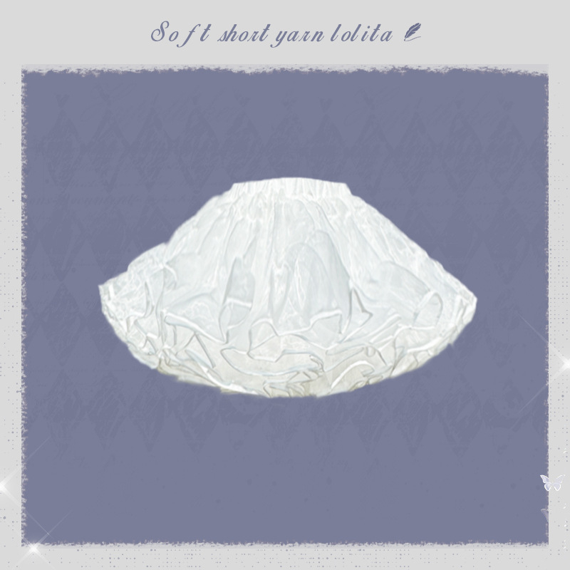 Lolita Petticoat – Boneless Bustle, Soft Gauze, Fluffy Inner Layer, Daily Wear (Summer 2025)