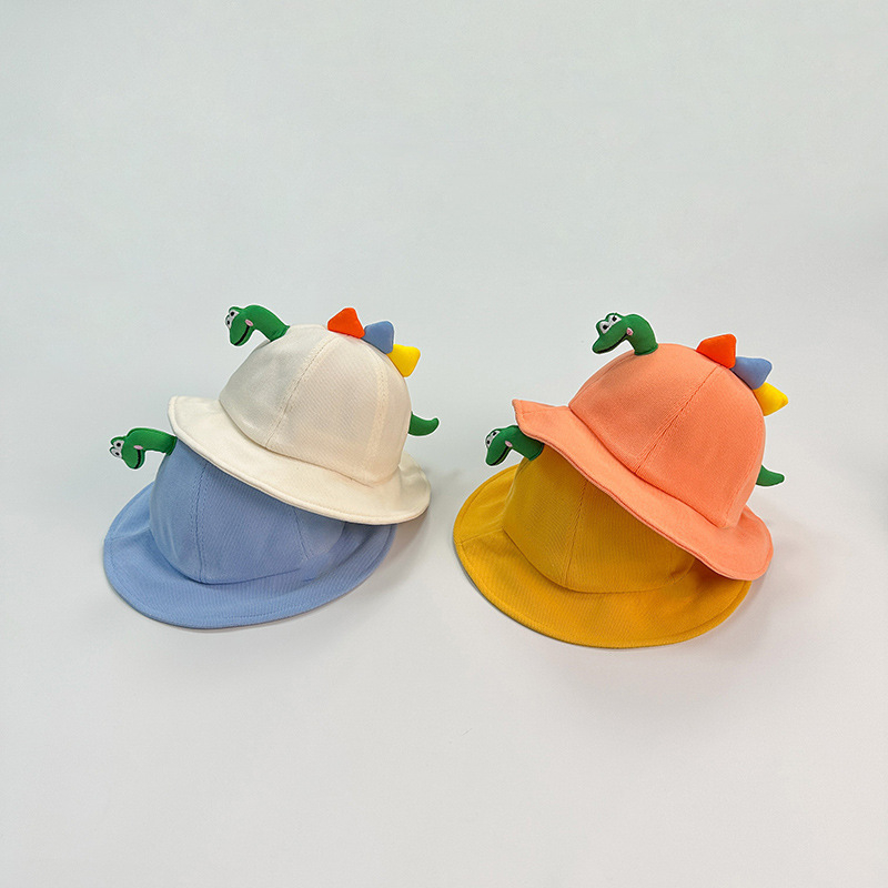 Dječja ribarska kapa s UV zaštitom, pamuk, dizajn dinosaura, unisex, uzrast 1–4 godina