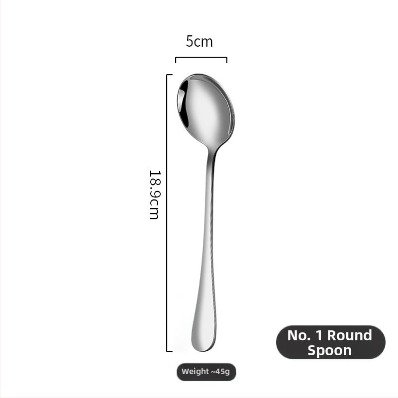 410 nerūdijančio plieno stalo įrankių rinkinys: peilis, šakutė ir šaukštas, veidrodinis poliravimas, šiuolaikiškas minimalistinis stilius, pritaikymas galimas