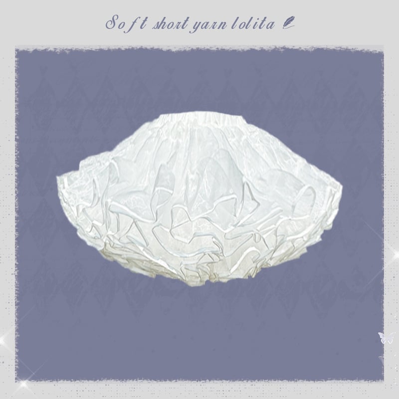 Lolita Petticoat – Boneless bustle; Material: Soft gauze; Grupă de vârstă: Adulți; Sezon: Summer 2025; Sursă: Ready stock