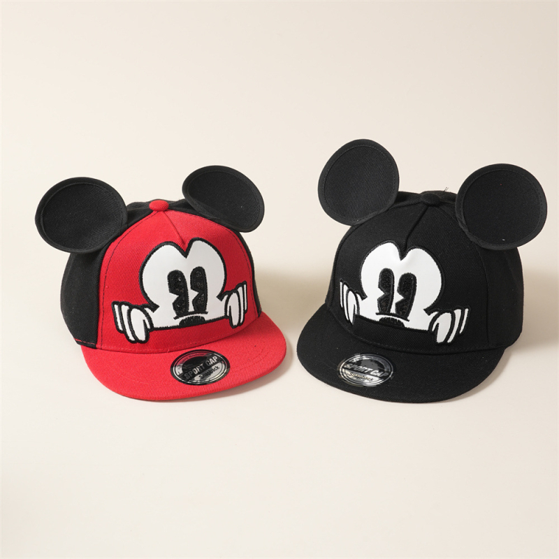 Gyerekeknek szóló sapka, széles karimával, pamutkeverék anyagból, 2–10 éveseknek, négy évszakos, hétköznapi stílus