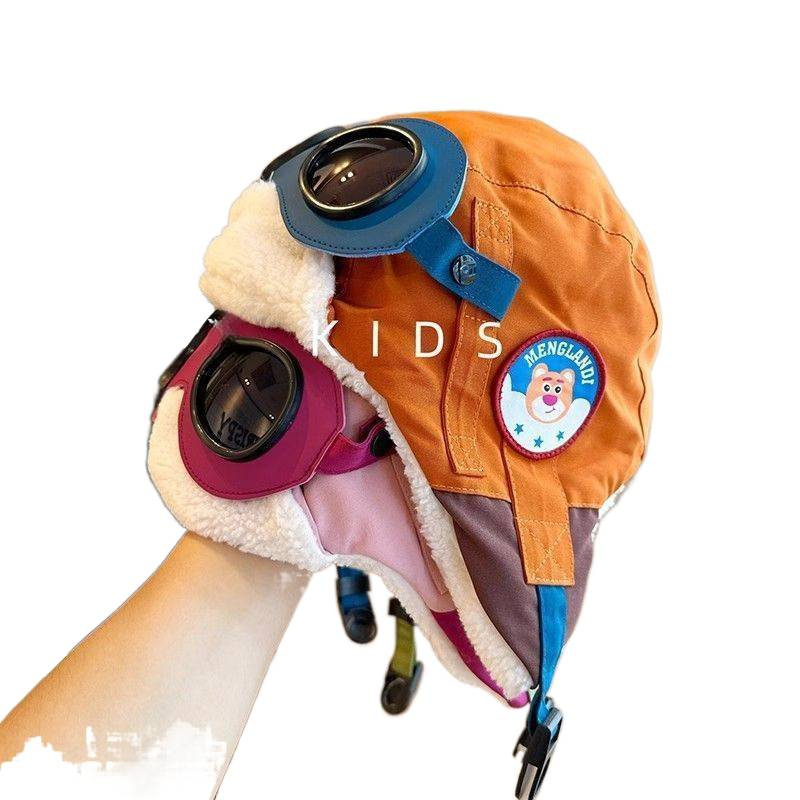 Zimska kapa Lei Feng s debelim plišem, zaštita ušiju, pilotski stil za bebe i stariju djecu