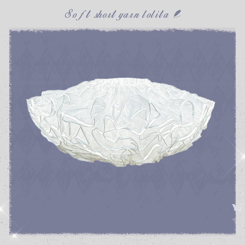 Lolita Petticoat Boneless Bustle, Soft Gauze, Fluffy Inner Wear, Summer 2025