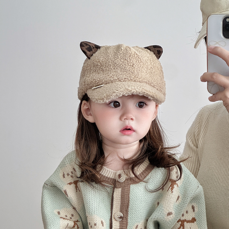 Zimná šiltovka s leopardím vzorom, vetruodolná kupolová šiltovka