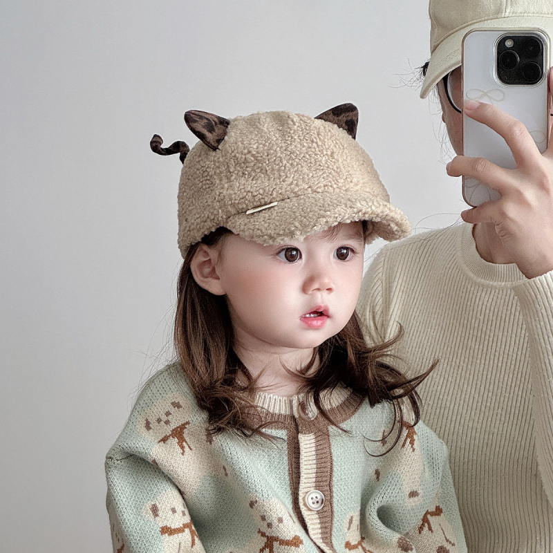 Zimná šiltovka s leopardím vzorom, vetruodolná kupolová šiltovka