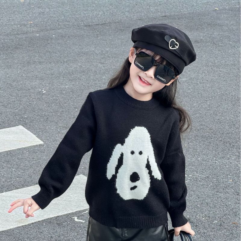 Dječji beret za jesen-zimu, vintage stil, vuneni beret za djevojčice, sladak i svestran