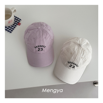 Dječja pamuk kapa s izvezenim slovima, prozračna, zakrivljeni rub, kupolasta Krona, za uzrast 2–6 godina