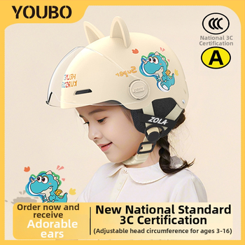 Bērnu skrejriteņa ķivere ar kaķa ausīm, ABS, 3C sertifikāts, pusķivere