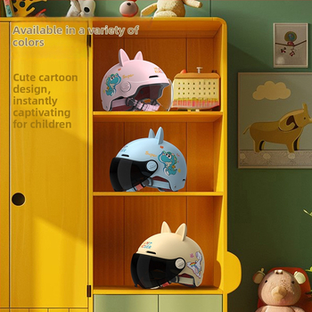 Bērnu skrejriteņa ķivere ar kaķa ausīm, ABS, 3C sertifikāts, pusķivere