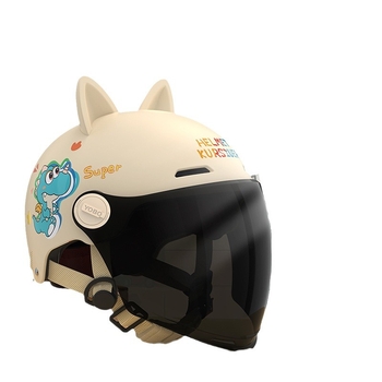 Bērnu skrejriteņa ķivere ar kaķa ausīm, ABS, 3C sertifikāts, pusķivere