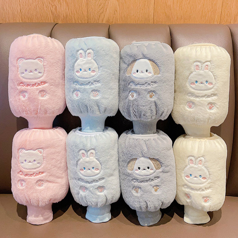 Laste käsivarred - mustusevastased, pehmelised õmmeldud varrukad karikatuursete loomadega (karu, küülik, koer) 1-8 aastat, talv/kevad/sügis