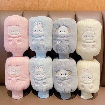 Lastel anti-mustuse plüüskäe mansetid, multikloomade motiividega (karu, küülik, koer), tikitud, vanusegrupid 1–8 aastat, talv-kõik- Sügis