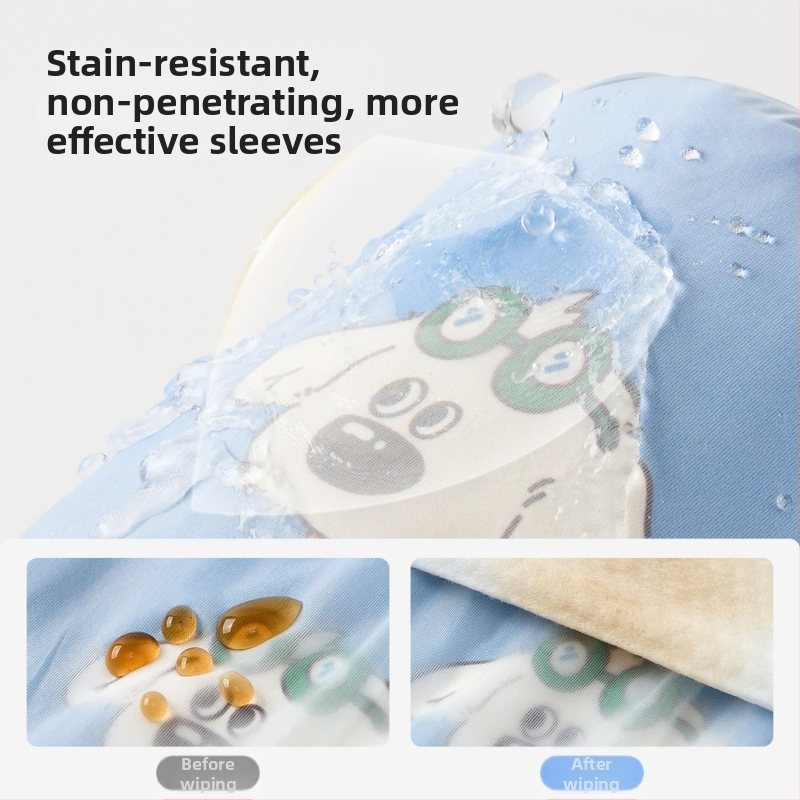 Nidobear Laste Varrukad – Karikatuurmuster, Mustusvastane, Sügis-Talv 2025, Unisex, Polüesterkiud