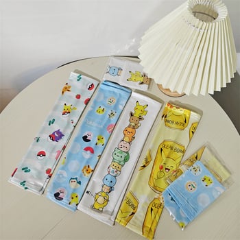 Letné detské UV-odolné návleky na ruky z ice silk, tenké, štýl kreslený, z viac ako 96% nylonu, pre chlapcov aj dievčatá