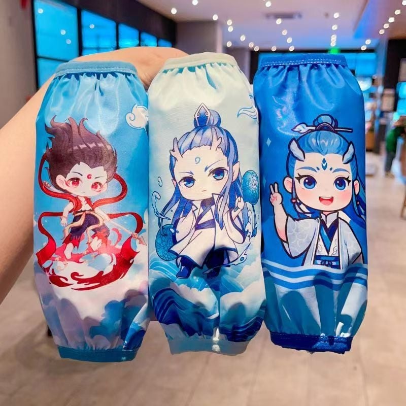 Unisex veekindlad laste varrukad multikunstilise kujundusega, sügis-talve hooaeg, polüester, vanus 1-13