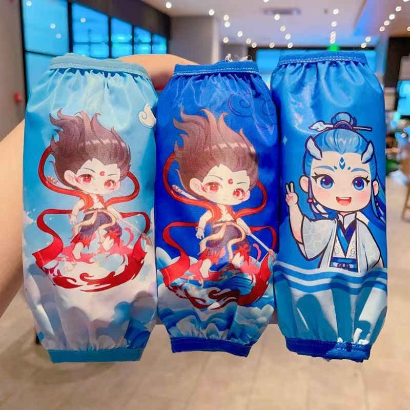 Unisex veekindlad laste varrukad multikunstilise kujundusega, sügis-talve hooaeg, polüester, vanus 1-13