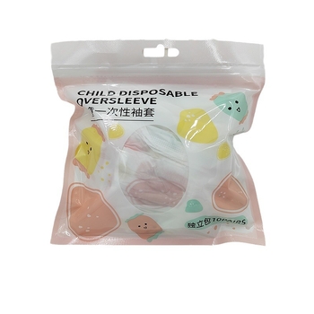 Vienkartinės vaikų rankovių dangteliai – atsparūs vandeniui, dėmėms atsparūs, kvėpuojanti membrana, neausta medžiaga, 10 porų pakuotėje