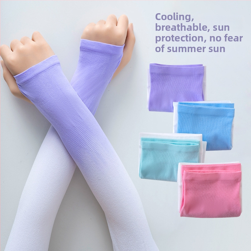 Laste UV-kaitse käsivarred, kootud Jacquard-kanga, vanuses 8–13 aastat, kevad 2024