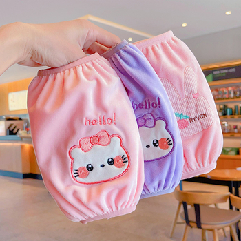 Karikatuurne plüüsmansett, õmmeldud, plekivastased, flaneli materjal, talve-, kevade- ja sügisperio jaoks