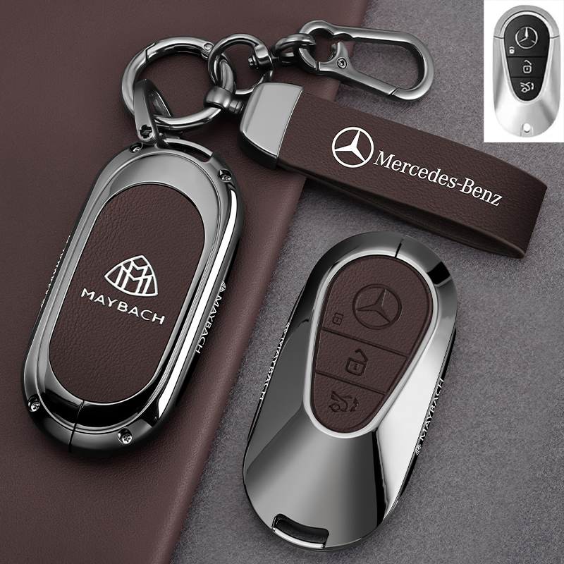 Zaštitnik ključa Maybach i Mercedes-Benz – minimalističko kućište od cinkovog legura, kompatibilno s S-klasom S450L/S480/S500L, GLS, C260L | Šifra proizvoda TB-781658809820