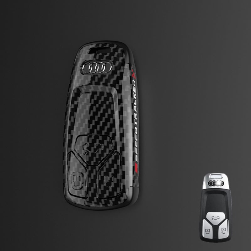 Pouzdro na kľúč Audi s karbonovým vzorom, PC materiál, Lu Fangda, kompatibilné s A4, A3/A6L/A7, Q3/Q5/Q7, S3/S4