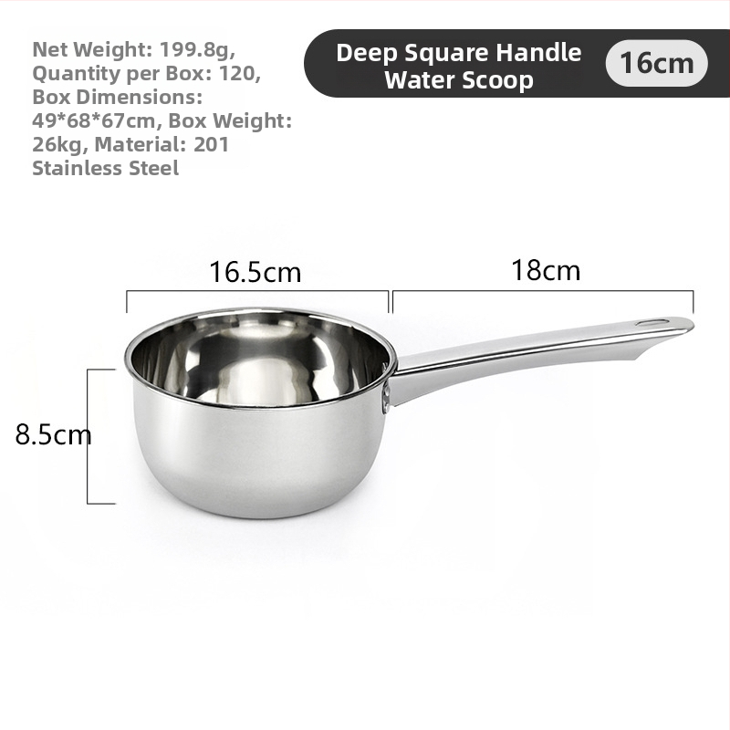 Kevan nerūsējošā tērauda ūdens lāpstiņa ar integrētu dziļu garu rokturi