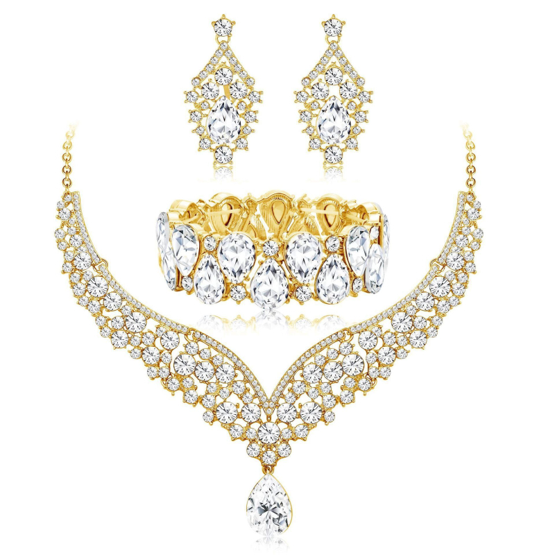 Háromrészes ékszerszett: nyaklánc, fülbevalók és karkötő ötvözetből, elektroplattálva, O-formájú lánc, medál ötvözetből, minta Csillagok/Nap és Hold/Felhők/Univerzum, 2025 ősz, elegáns stílus.