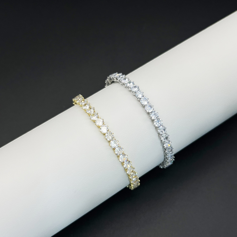 Női choker és karkötő készlet cirkóniával, négyszögletes medállal, könnyed luxus stílus