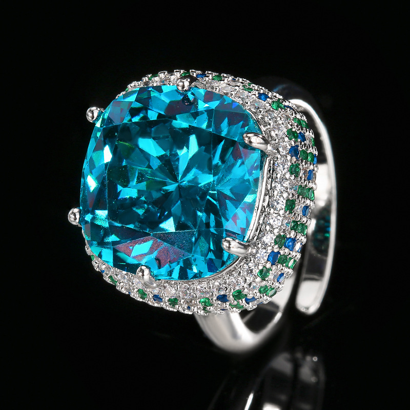 Y672 szett – rézből készült nyaklánc és gyűrű, cirkón beépítés, doboz lánc, irodai stílus