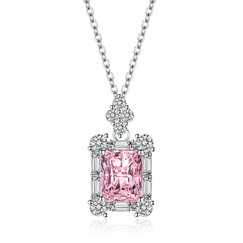 Női ékszerszett: fülbevaló, nyaklánc és karkötő; réz anyag, téglalap alakú medállal, O-lánc, geometrikus, könnyed luxus