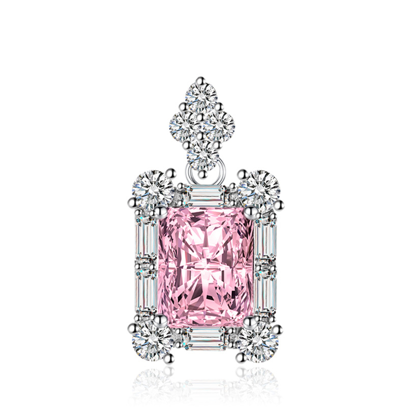 Női ékszerszett: fülbevaló, nyaklánc és karkötő; réz anyag, téglalap alakú medállal, O-lánc, geometrikus, könnyed luxus