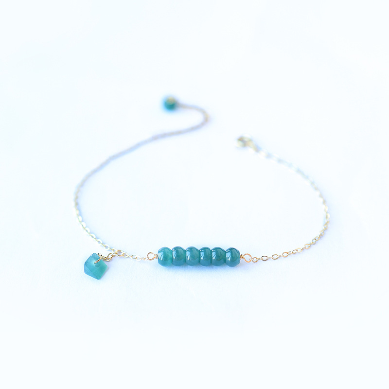 Nefrita abaku kulons rokassprādze, ledaina tipa, dabīgs nefriti A klases, roku darbs, pārklāta ar 14K zeltu