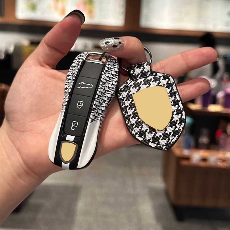 Кейс за ключове Porsche за Cayenne, Macan, Panamera, 911 и Taycan — ABS материал, прост стил