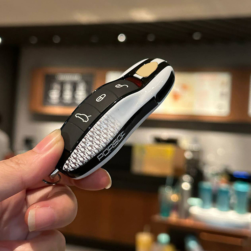 Кейс за ключове Porsche за Cayenne, Macan, Panamera, 911 и Taycan — ABS материал, прост стил