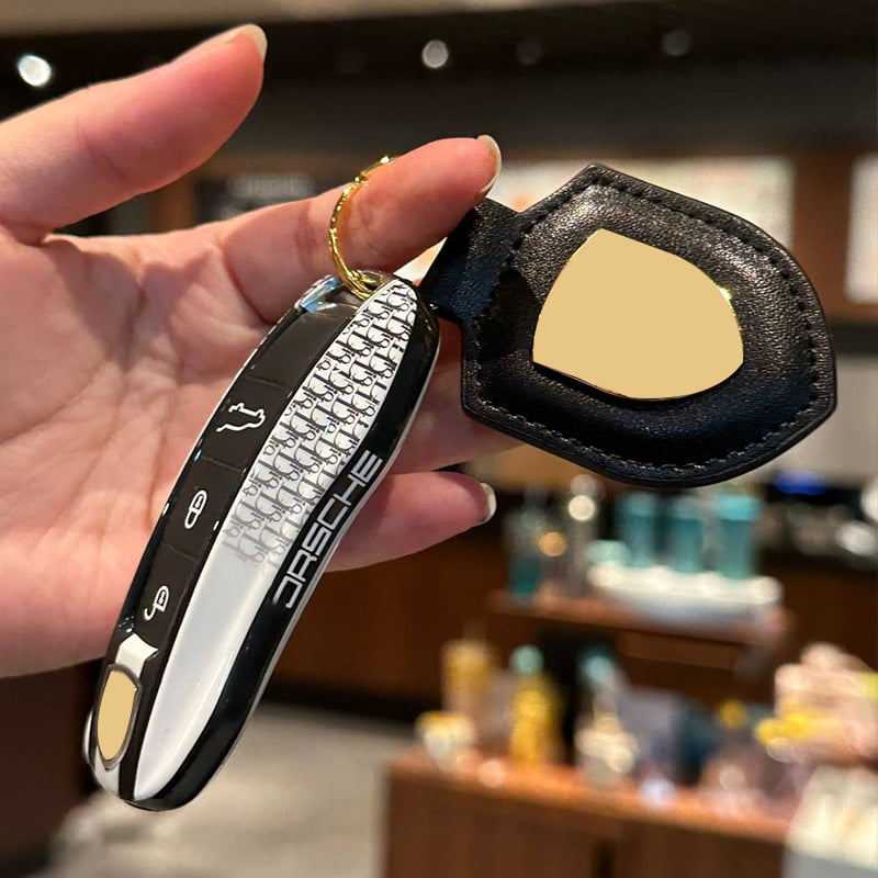 Кейс за ключове Porsche за Cayenne, Macan, Panamera, 911 и Taycan — ABS материал, прост стил