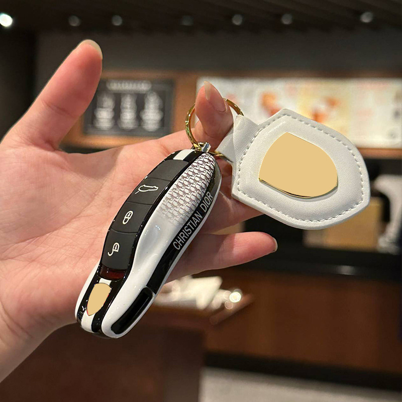 Кейс за ключове Porsche за Cayenne, Macan, Panamera, 911 и Taycan — ABS материал, прост стил