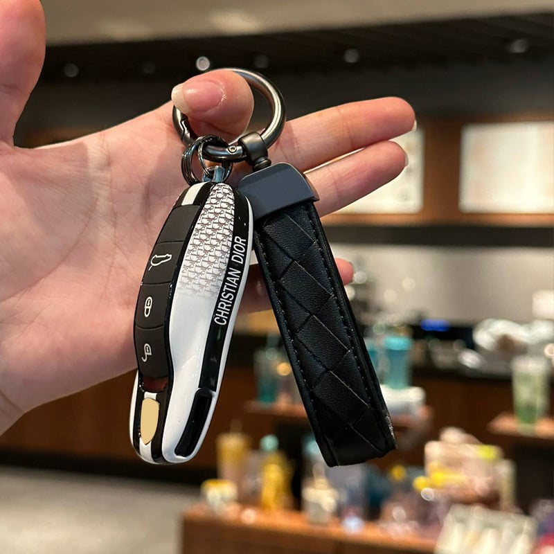 Кейс за ключове Porsche за Cayenne, Macan, Panamera, 911 и Taycan — ABS материал, прост стил