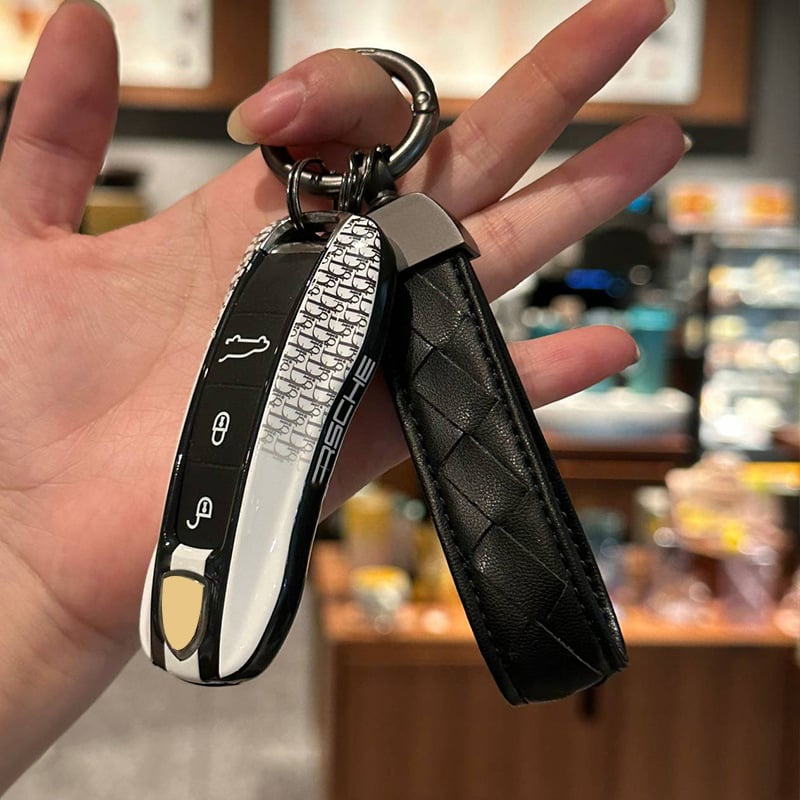 Кейс за ключове Porsche за Cayenne, Macan, Panamera, 911 и Taycan — ABS материал, прост стил