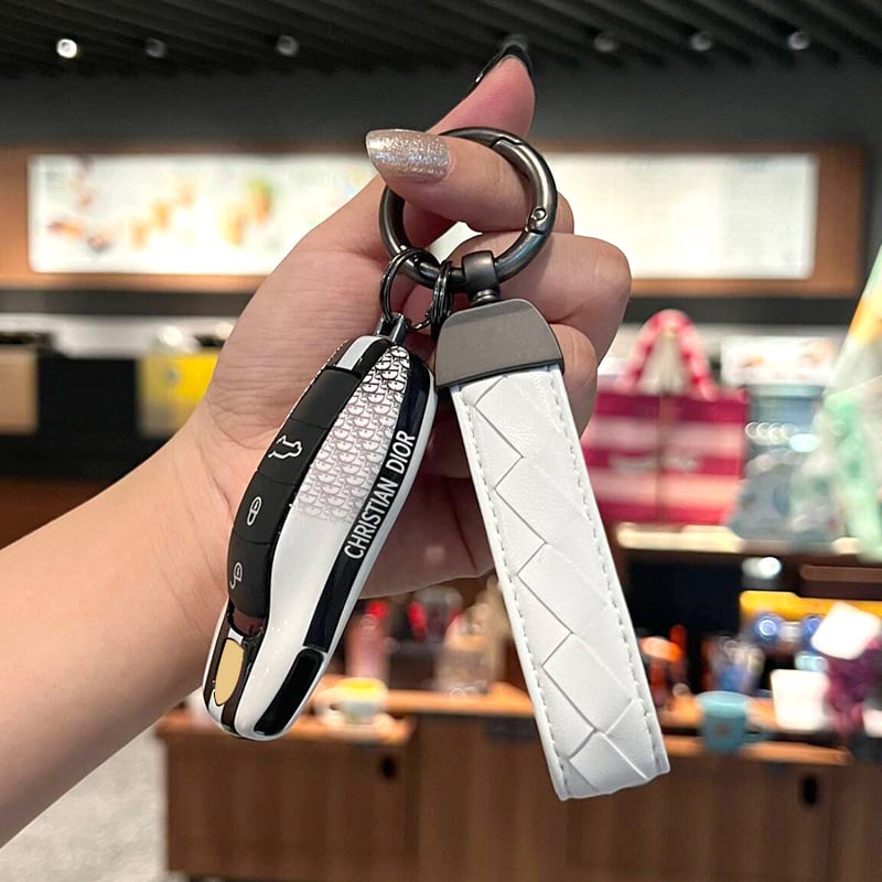 Кейс за ключове Porsche за Cayenne, Macan, Panamera, 911 и Taycan — ABS материал, прост стил