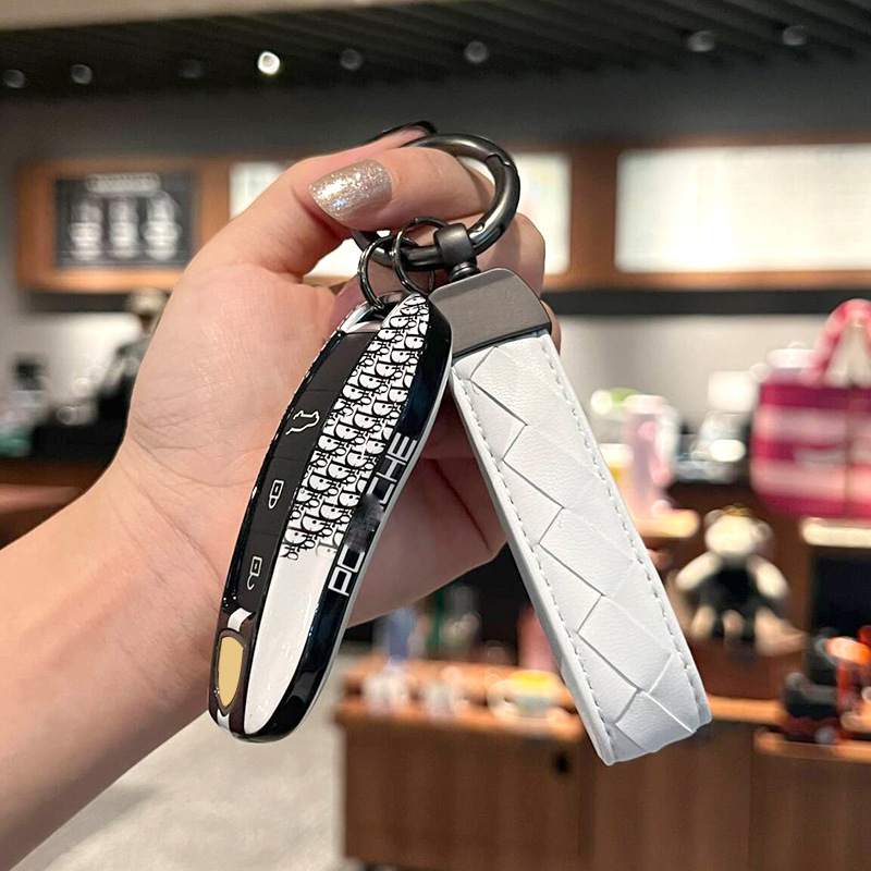 Кейс за ключове Porsche за Cayenne, Macan, Panamera, 911 и Taycan — ABS материал, прост стил